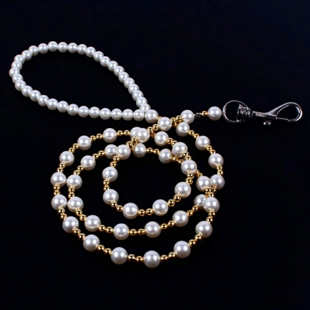 Pearls Dog Leash 47' Long